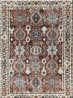 Kalora Samira F039/7191 Area Carpet * Rust & Cream * 5'-3"x7'-10"