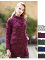 British & Irish Imports Liffey Cable Knit Cardigan * Green * XSmall