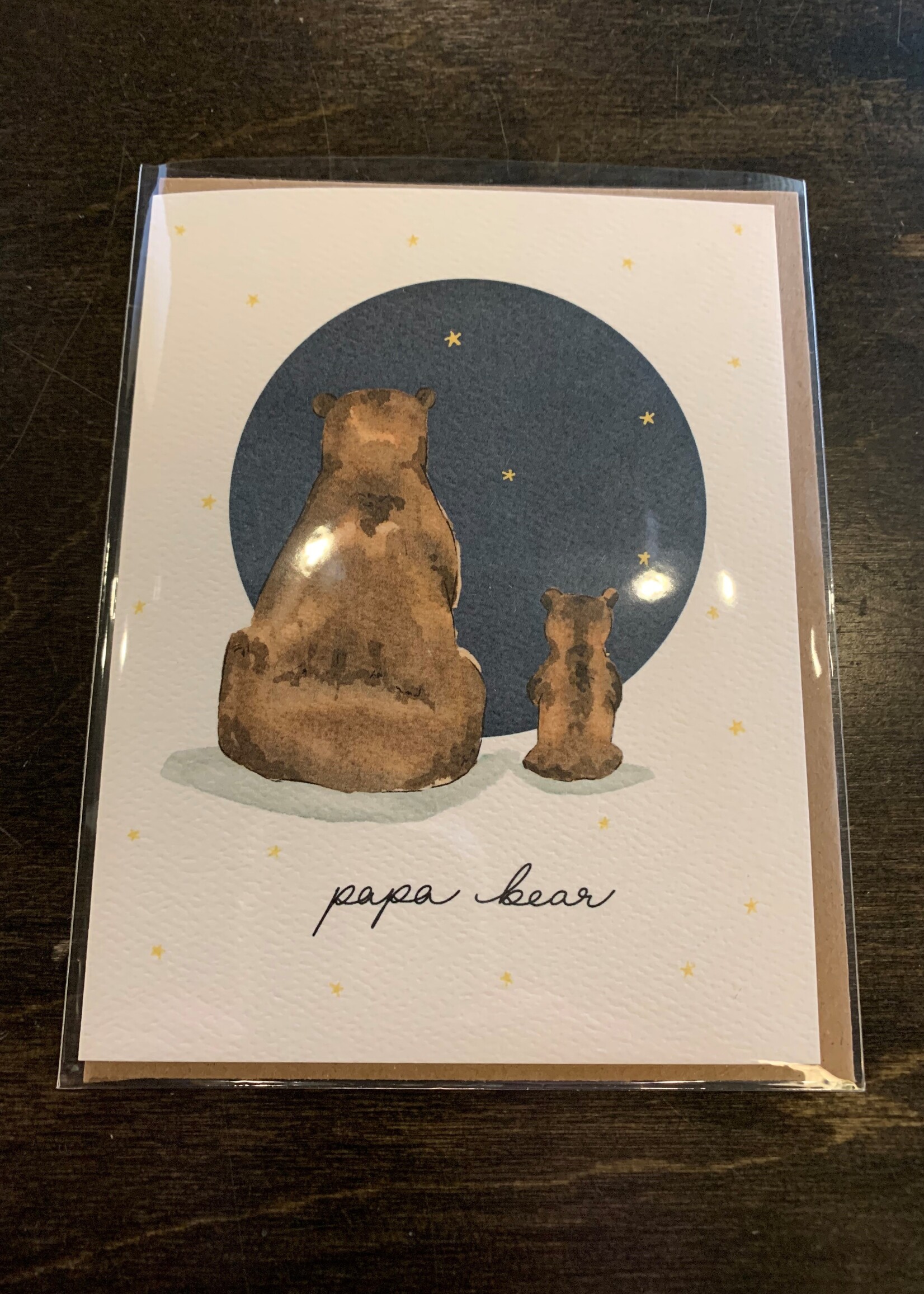 Almeida Illustrations/Faire "Papa Bear" Father's Day Greeting Card * Blank Inside