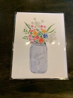 Almeida Illustrations/Faire "Wild Flower Thank You* Greeting Card * Blank Inside