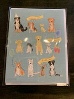 Almeida Illustrations/Faire "Dog Lover Birthday Card" * Blank Inside