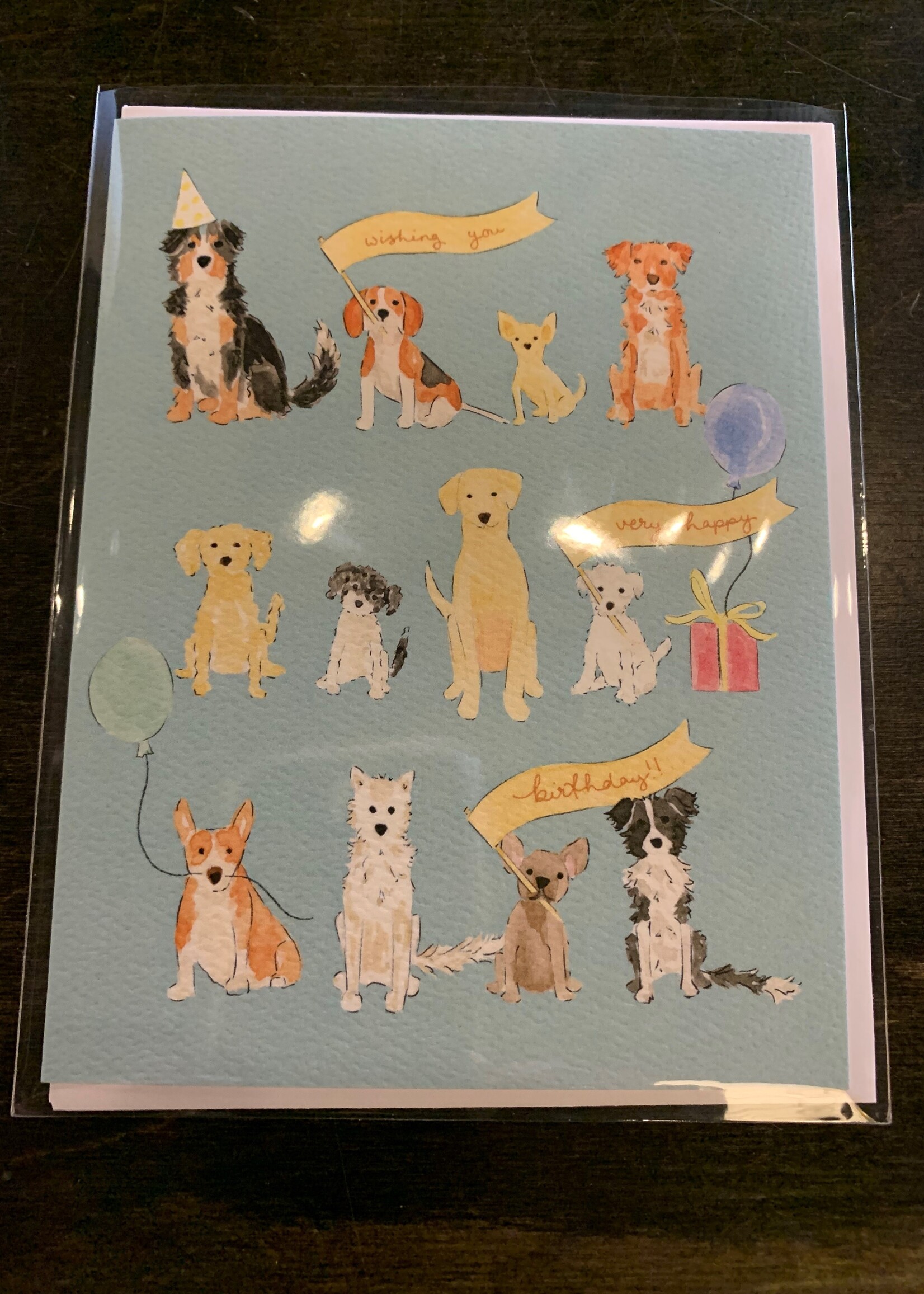 Almeida Illustrations/Faire "Dog Lover Birthday Card" * Blank Inside