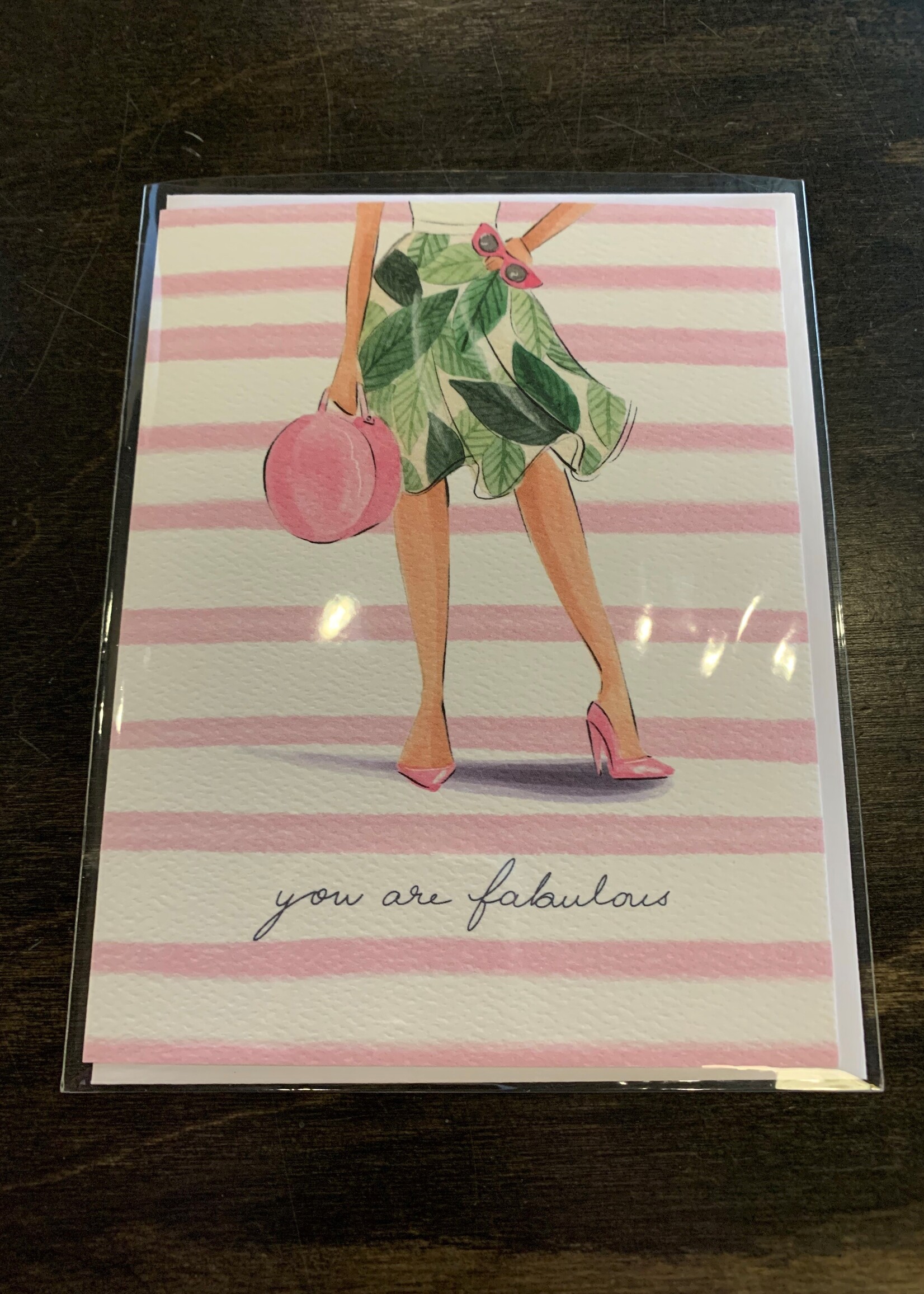 Almeida Illustrations/Faire "You Are Fabulous Girl Power" Greeting Card * Blank Inside