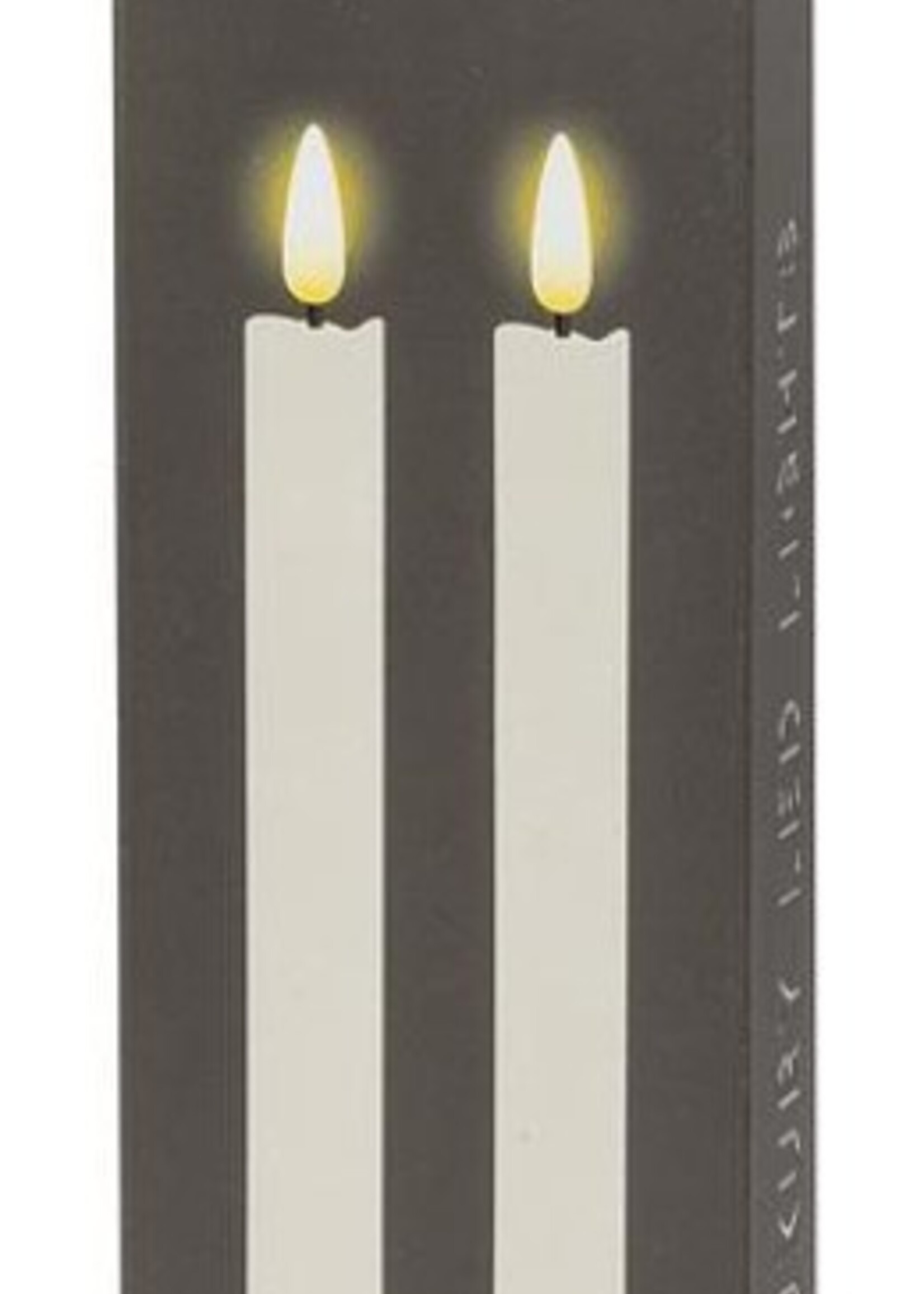 Abbott Flameless Candle * Luxlite * Sand * 9.5" Taper * Set of 2