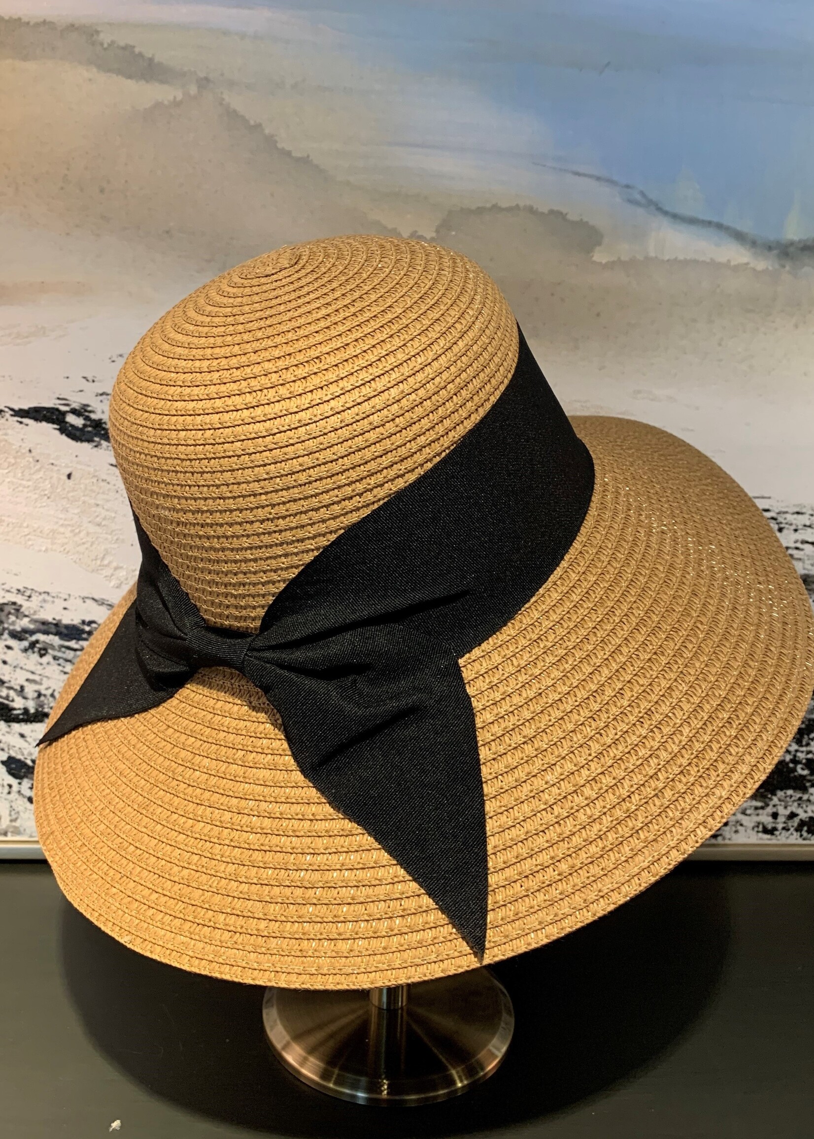 Picabo Mode Eska Summer Hat * Tan & Black
