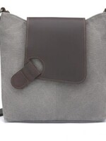 Da Van Canvas Shoulder Bag with Leather Trim * SB 538 * Charcoal