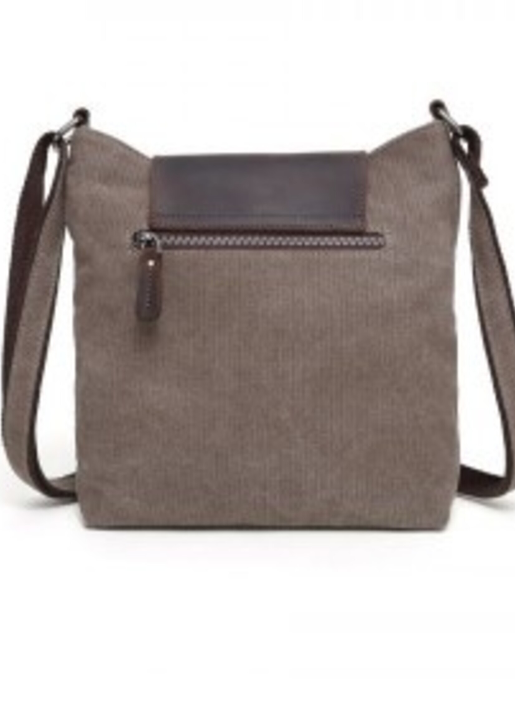 Da Van Canvas Shoulder Bag with Leather Trim * SB 538 * Blue