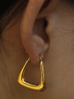 Hackney Nine/Dye Cast Anika Triangle Ear Rings * Gold