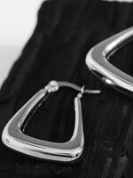 Hackney Nine/Dye Cast Anika Triangle Ear Rings * Silver