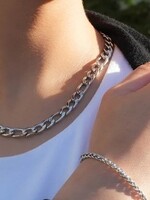 Hackney Nine/Dye Cast Bromley 18" Chain * White Gold