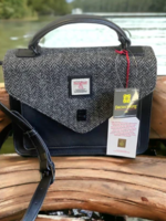 Patrick King Harris Tweed Satchel * Grey