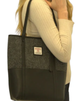 Patrick King Harris Tweed Large Tote * Grey