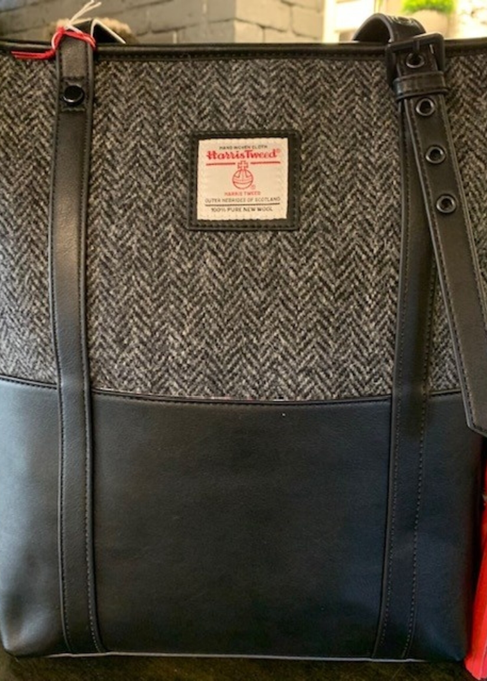Patrick King Harris Tweed Large Tote * Grey