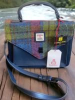 Patrick King Harris Tweed Satchel * Blue