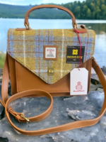 Patrick King Harris Tweed Satchel * Light Brown
