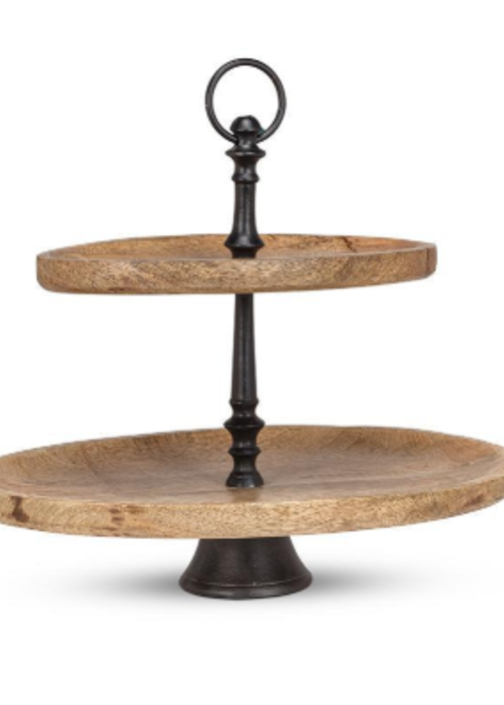 Abbott Oval Two-Tier Serving Tray * 16.5" X 12" X 14"h