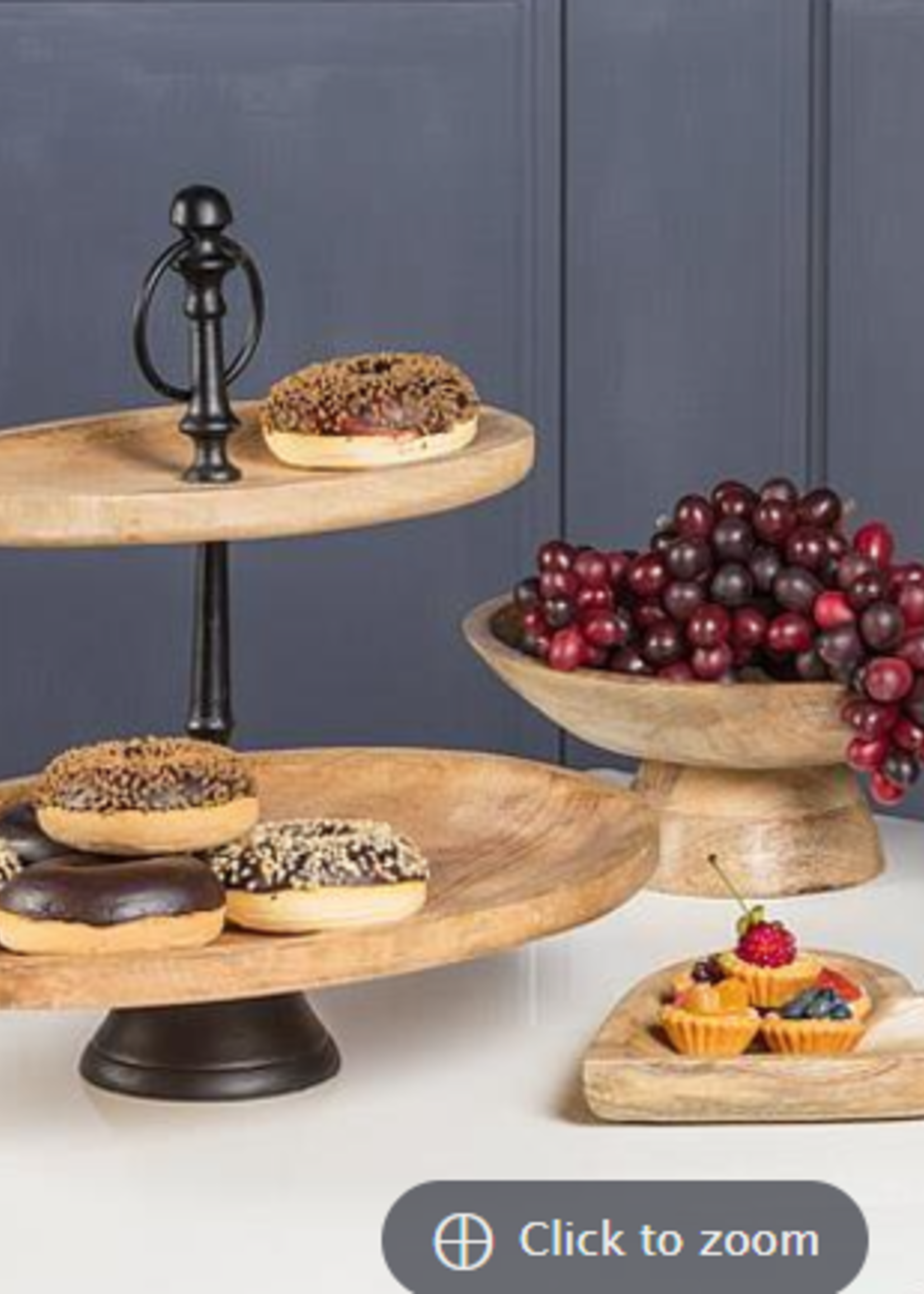 Abbott Oval Two-Tier Serving Tray * 16.5" X 12" X 14"h
