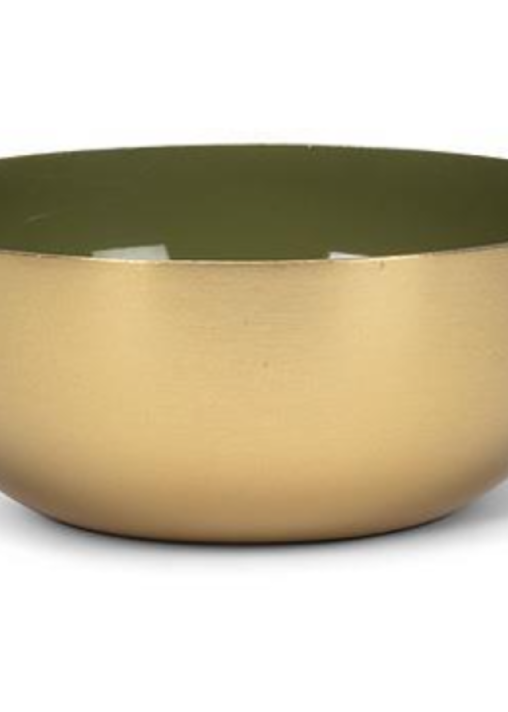 Abbott Mini Enamel Dipping Bowl * Gold & Moss