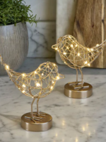 Lumina of London LED Table Robin * Gold
