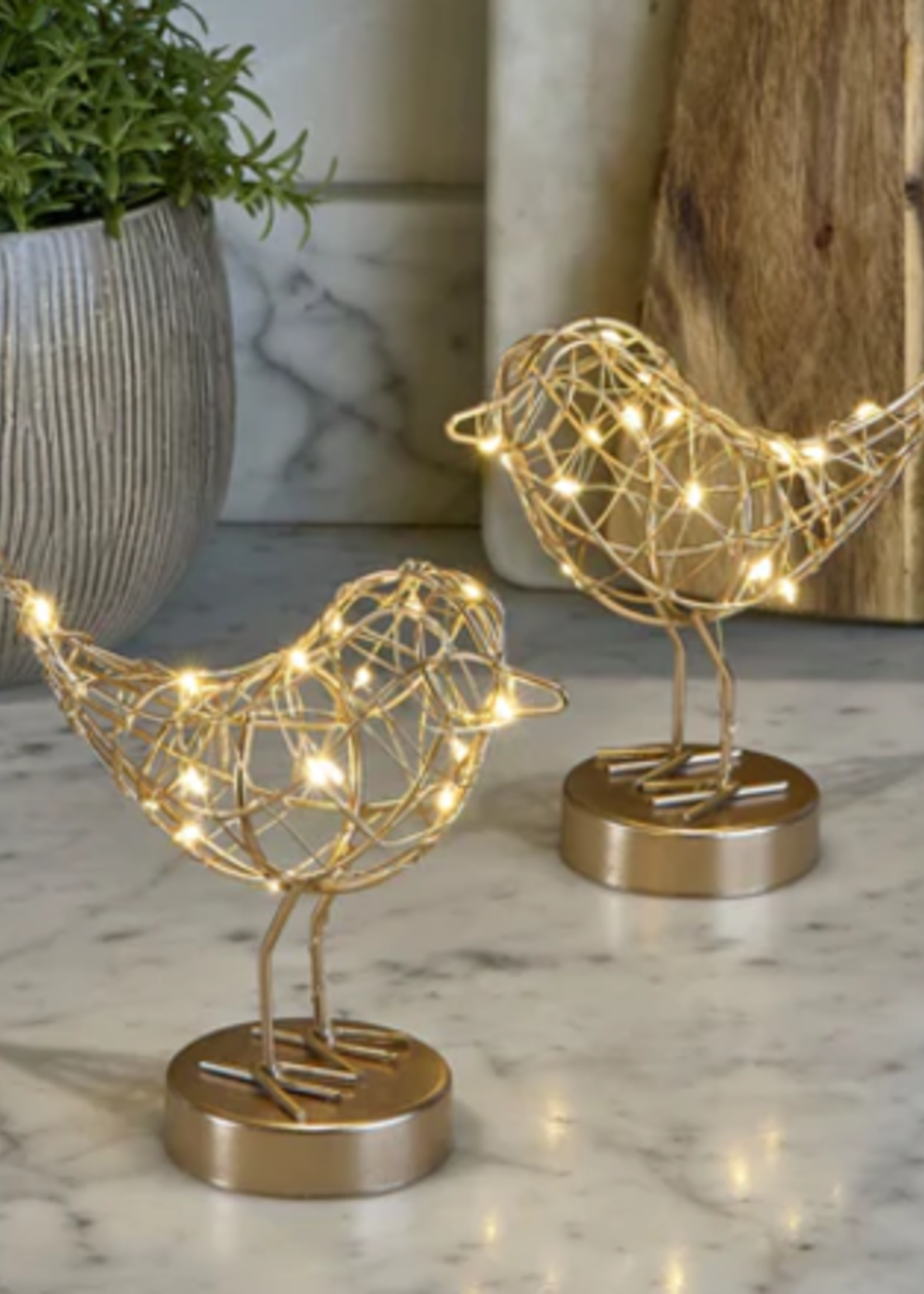 Lumina of London LED Table Robin * Gold