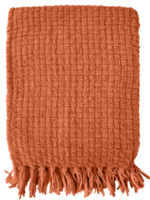 Fabstyles Basketweave Throw * 50" x 60" * Rust