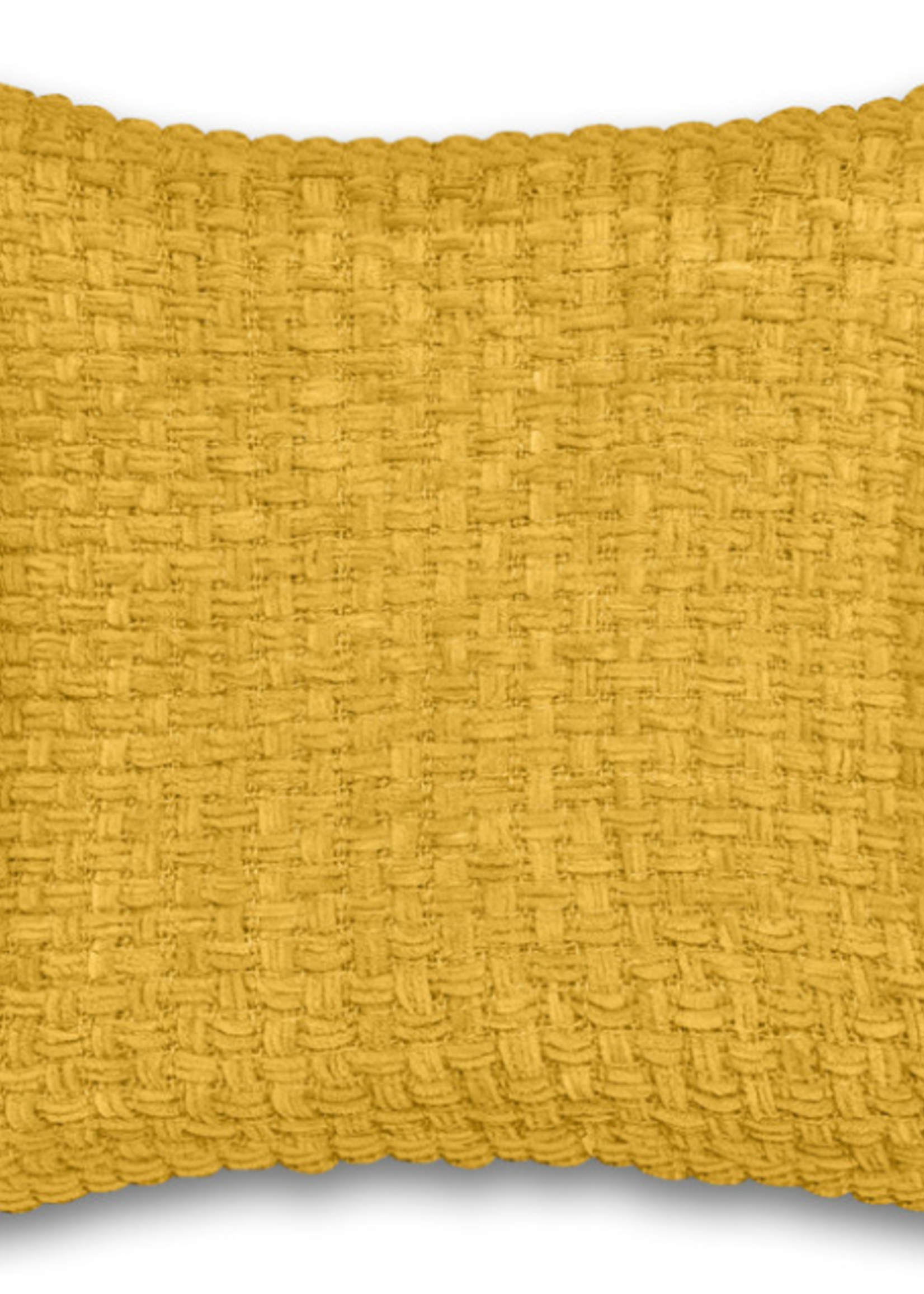 Fabstyles Basketweave Cushion * 18" x 18" * Dijon