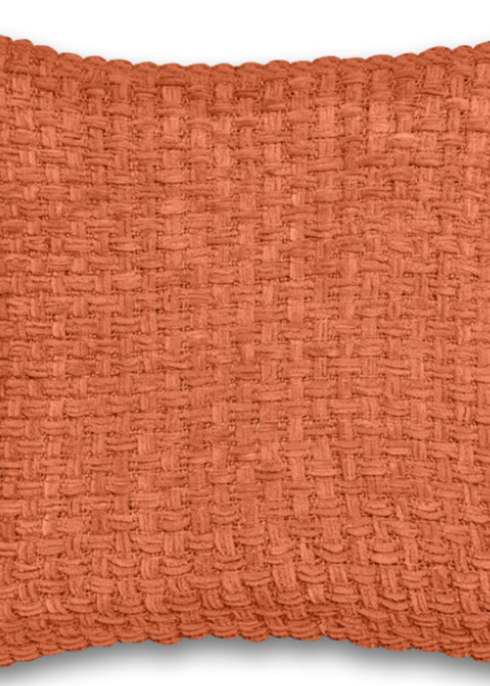 Fabstyles Basketweave Cushion * 18" x 18" * Rust