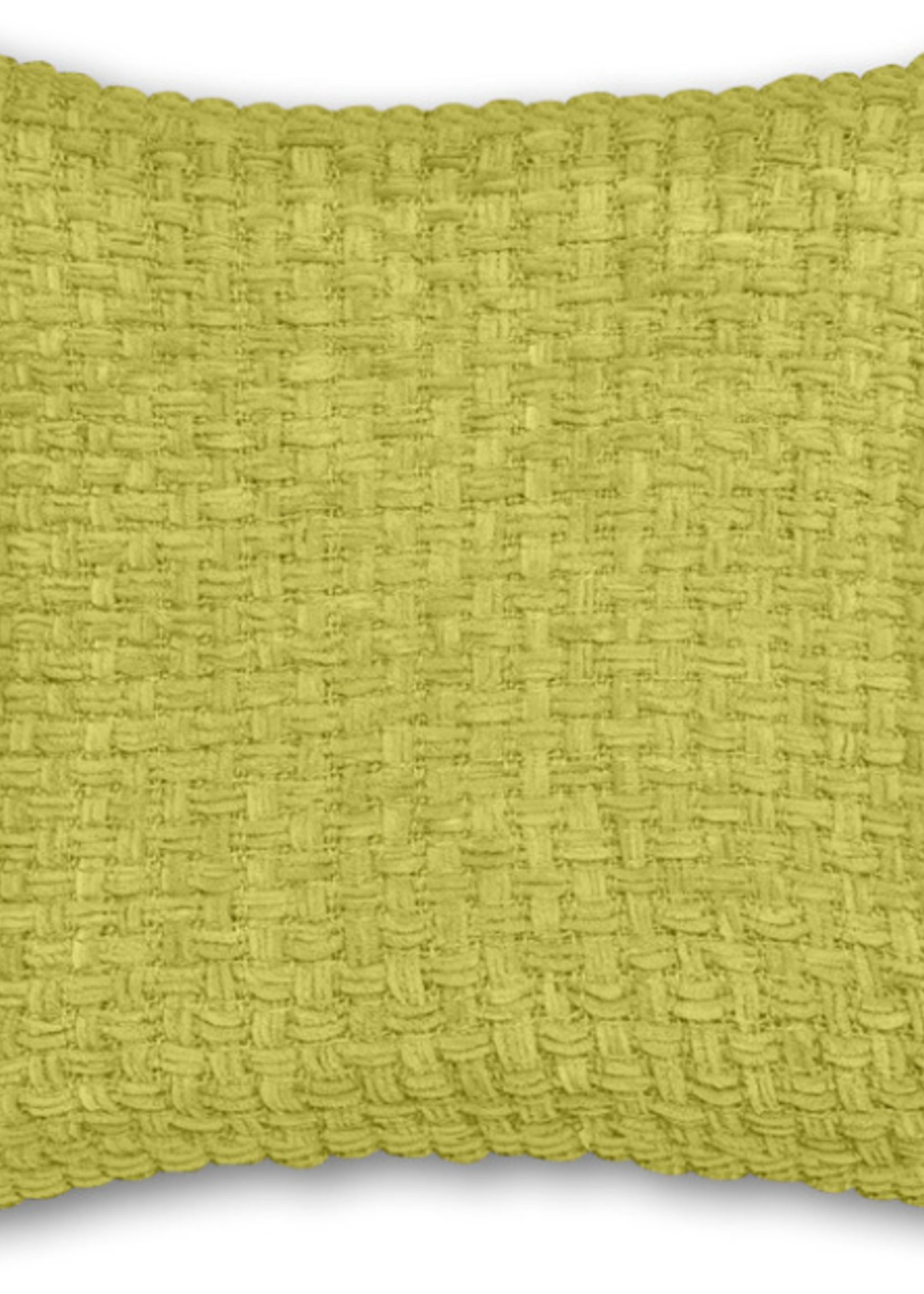 Fabstyles Basketweave Cushion 18" x 18" * Green