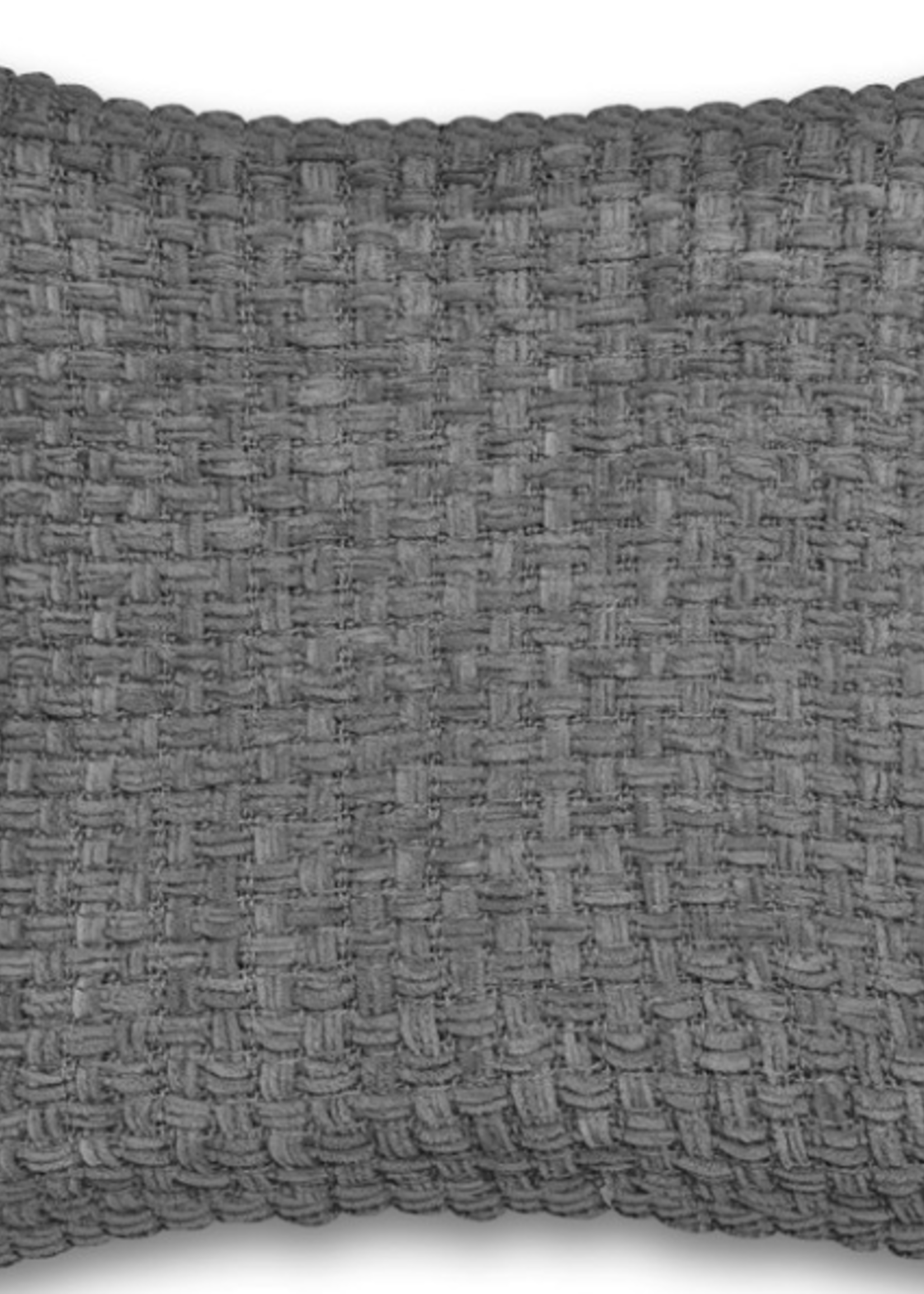 Fabstyles Basketweave Cushion * 18" x 18" * Charcoal