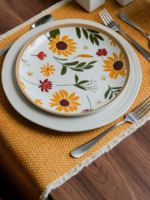 Fabstyles Bali Table Runner * 14" x 72" * Dijon