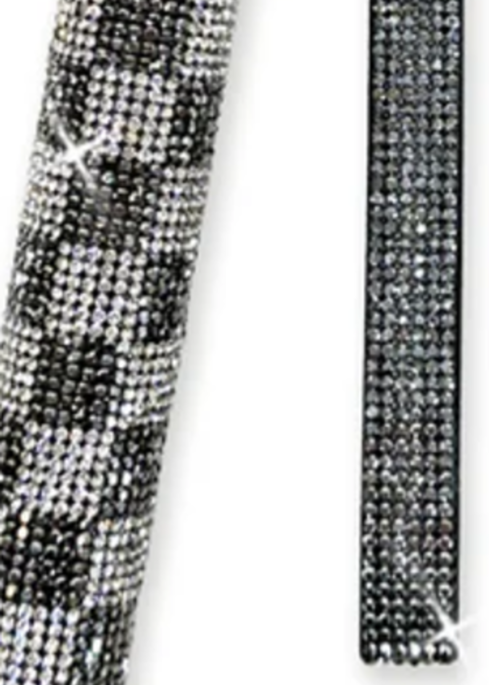 Jacqueline Kent Jacqueline Kent Cane * Checkmate Light Crystal * Silver Black