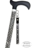 Jacqueline Kent Jacqueline Kent Cane * Little Black Dress * Hematite Cross