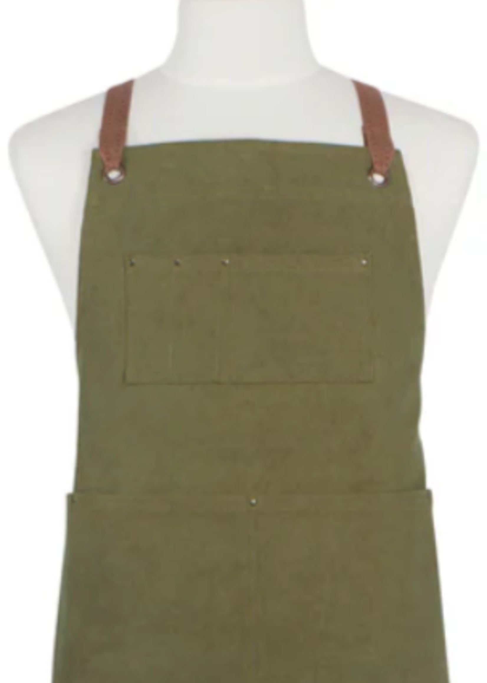 Danica Heirloom Apron * Olive Stonewash * One Size