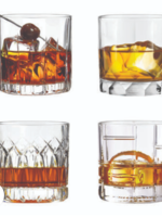 Cuisivin Glendale whiskey Set * Set of Four Assorted Glasses