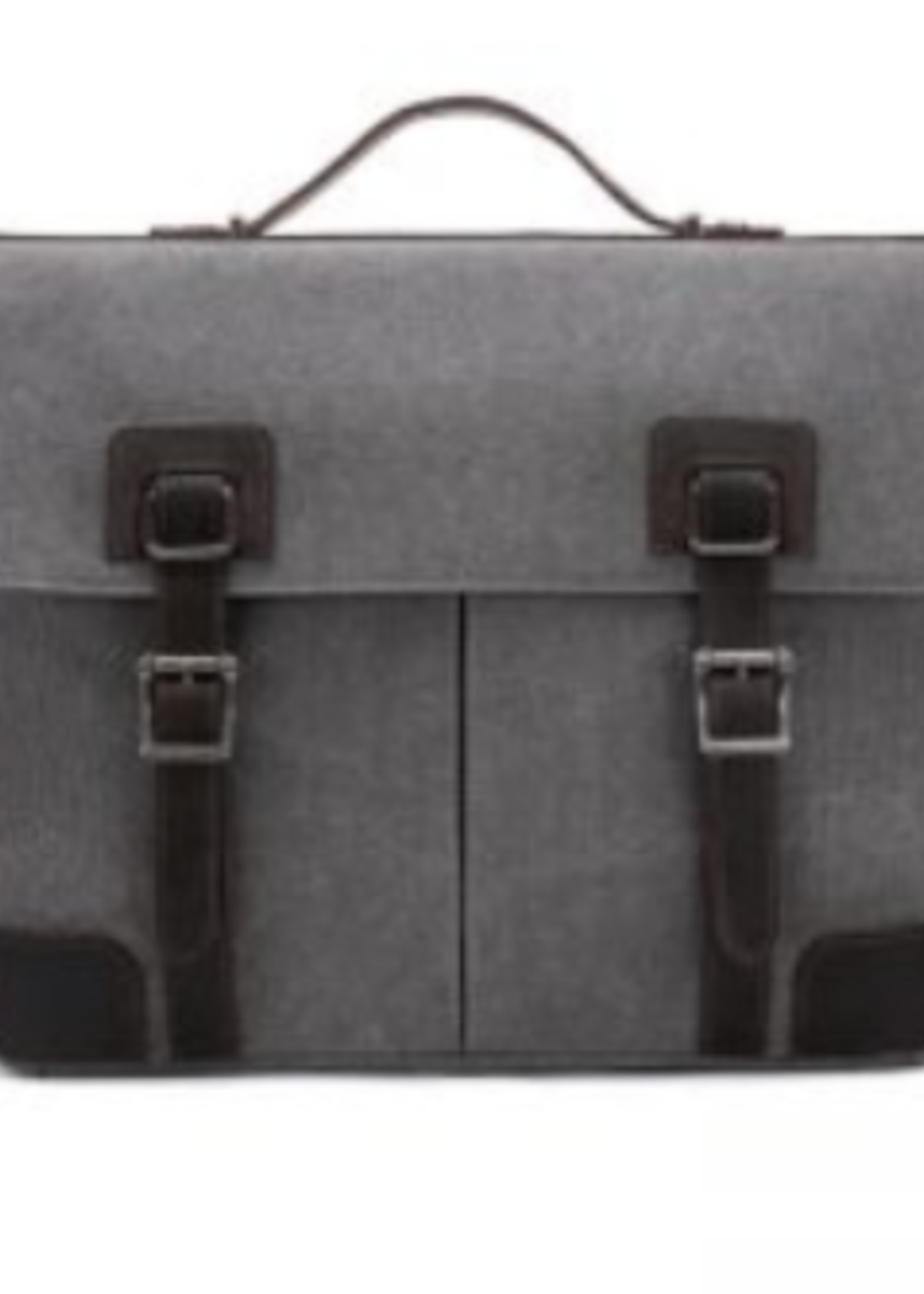 Da Van Messenger Bag with Leather Trim * MB 607 * Charcoal