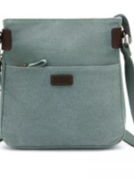 Da Van Canvas Small Cross Body with Leather Trim * SB 609 * Turquoise