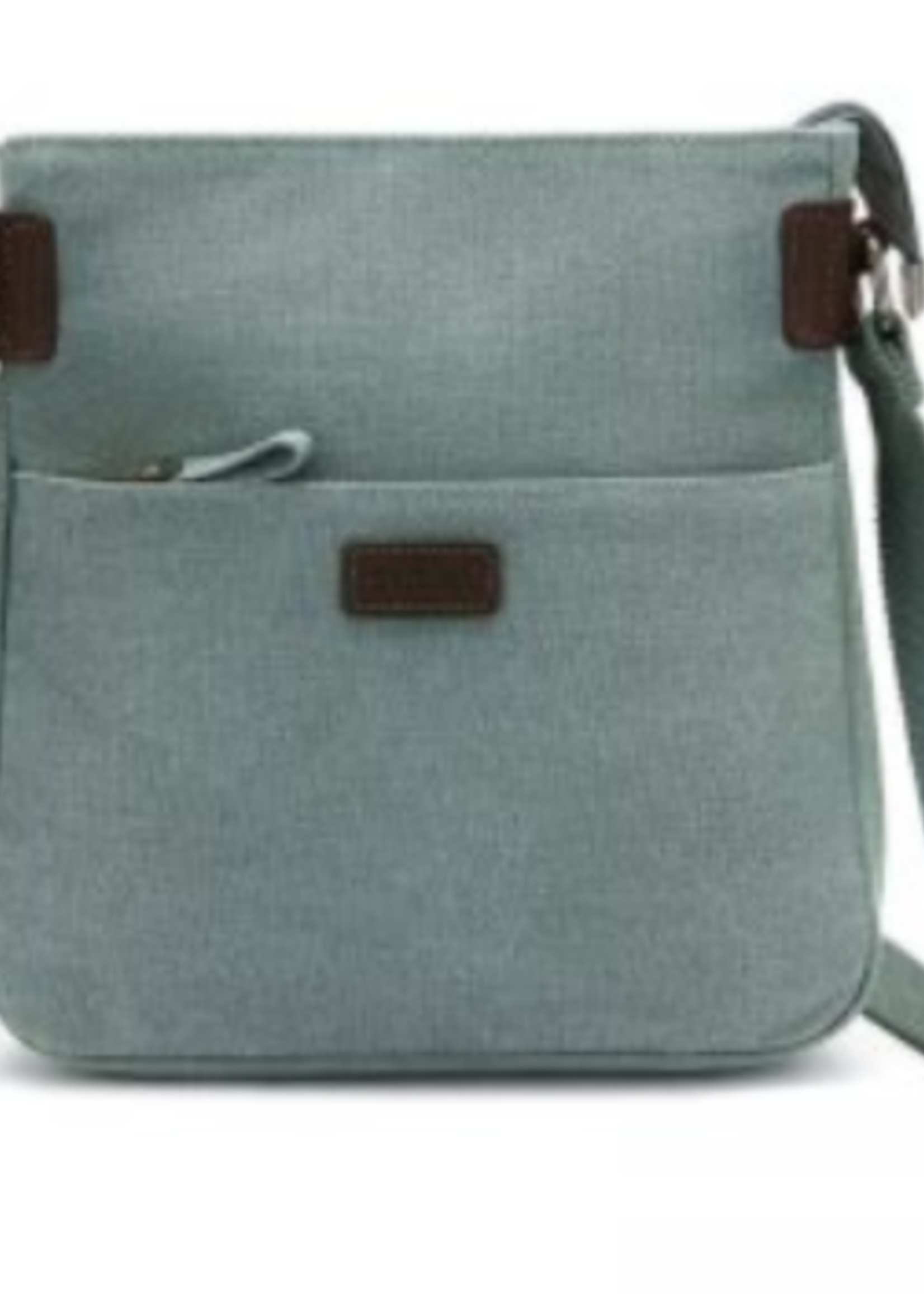 Da Van Canvas Small Cross Body with Leather Trim * SB 609 * Turquoise