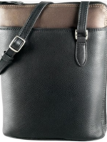 Derek Alexander Derek Alexander CP-8732 Tablet Friendly Small Crossbody * Black & Bronze