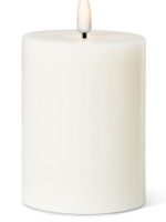 Abbott Flameless Candle * Luxlite * 3" x 5" * Sand