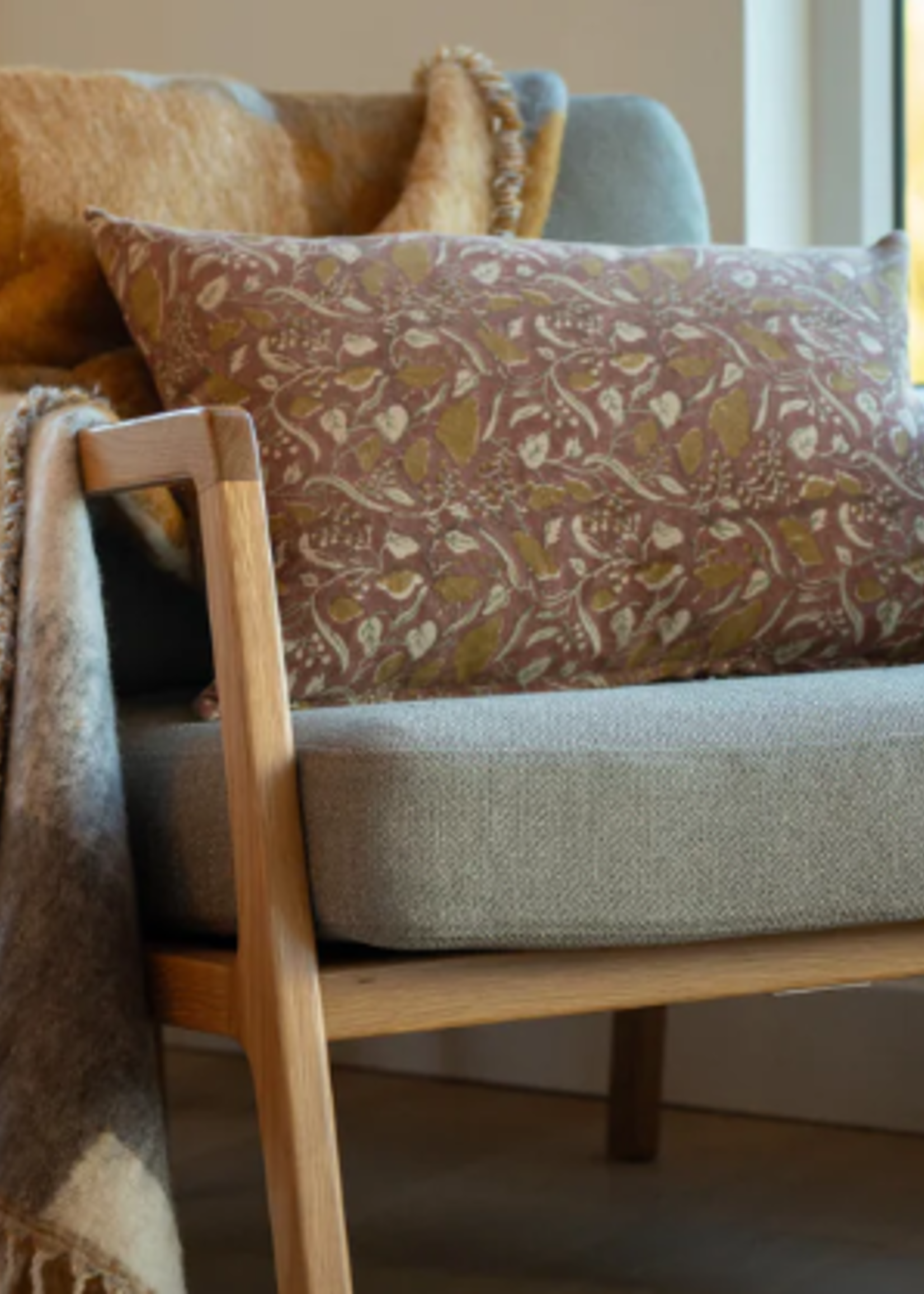Indaba Sanya Block Print Pillow * 16" x24"