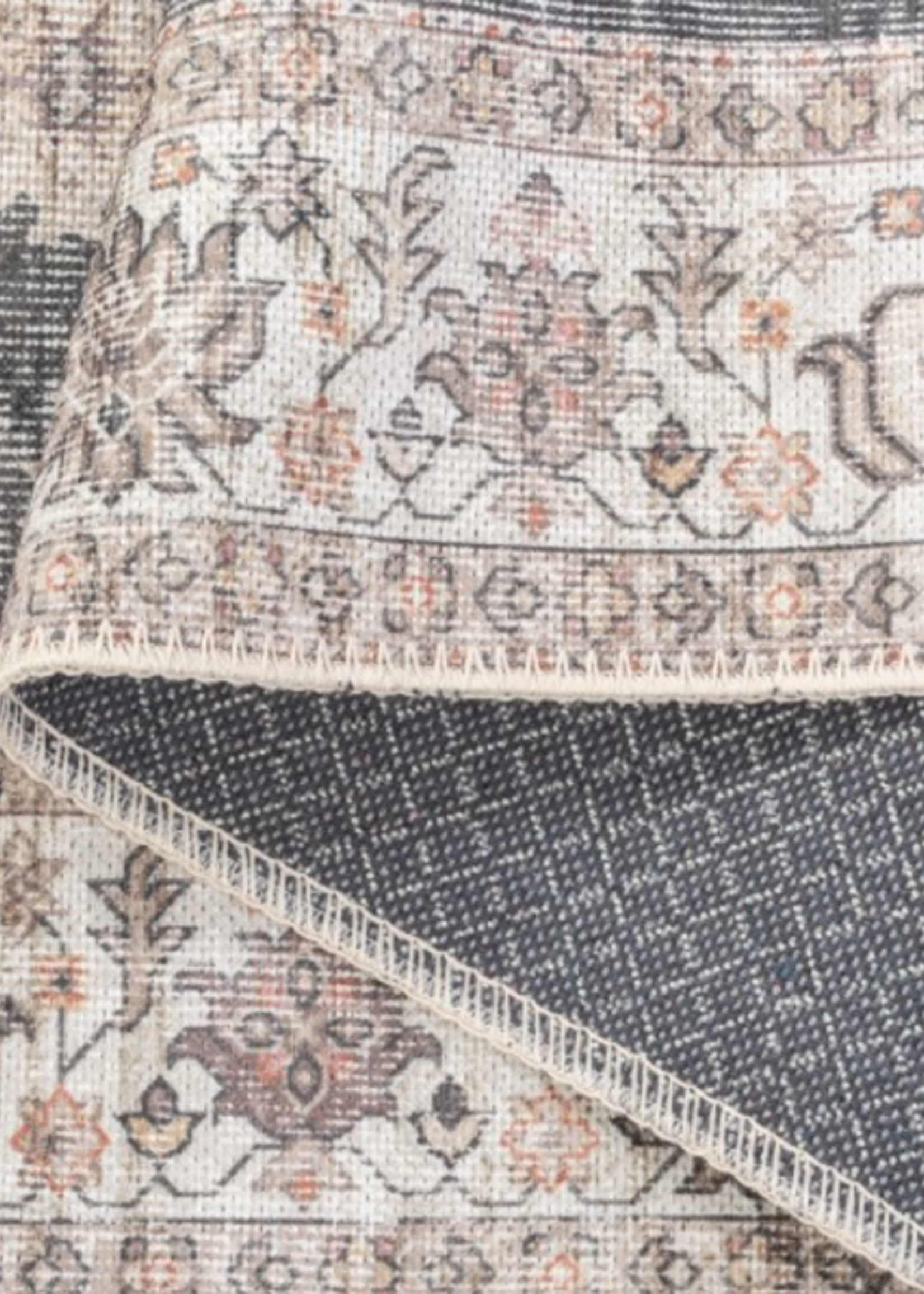 Viana Aura Area Carpet * Washable * 2'x3' * Black * Als3x5,5x7,6x9,8x10,9x12,2.5x7.5