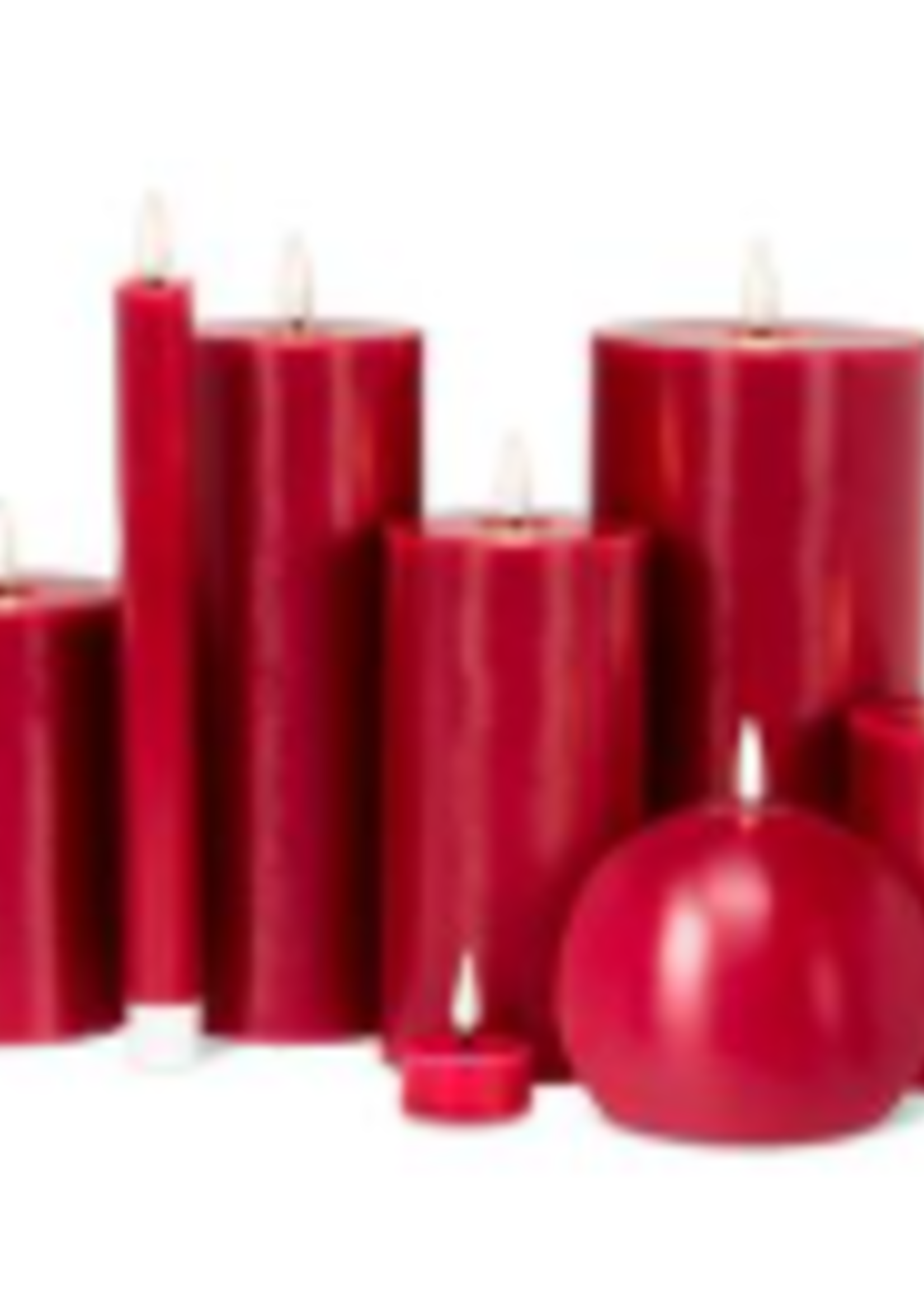 Abbott Flameless Candle * Luxlite * 9.5" Taper * Red * Set of 2