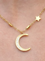 Hackney Nine/Dye Cast Almeria Necklace * Gold