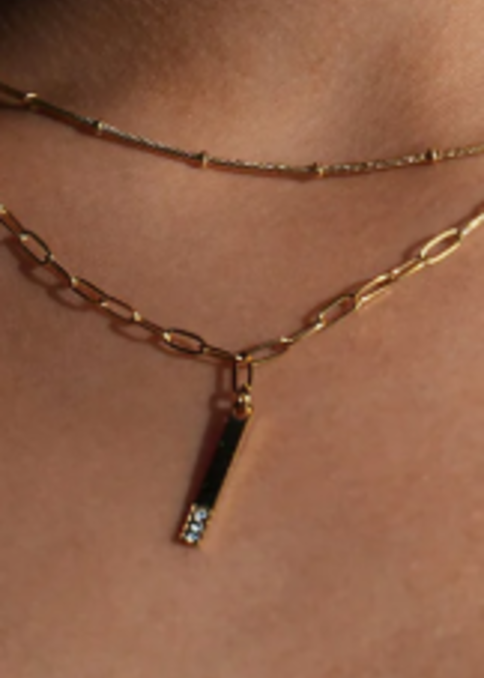 Hackney Nine/Dye Cast Koratia Necklace * Gold