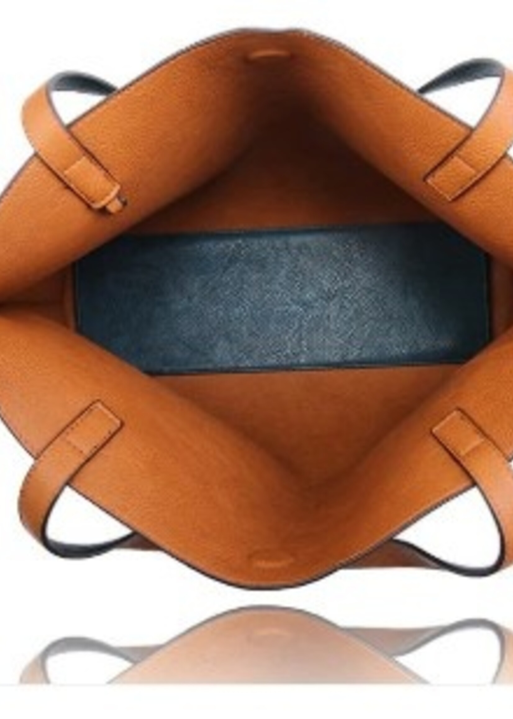 La Volta Daniella Reversible Tote * Charcoal & Mustard