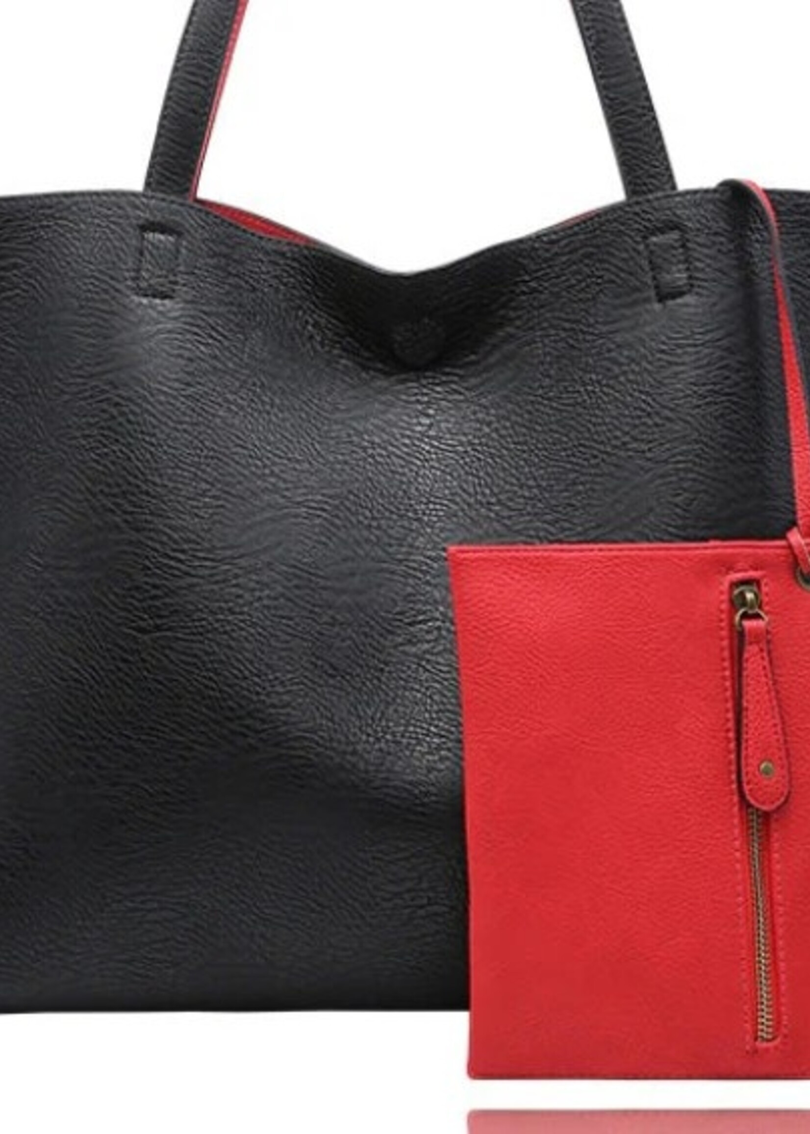 La Volta Daniella Reversible Tote * Black & Red