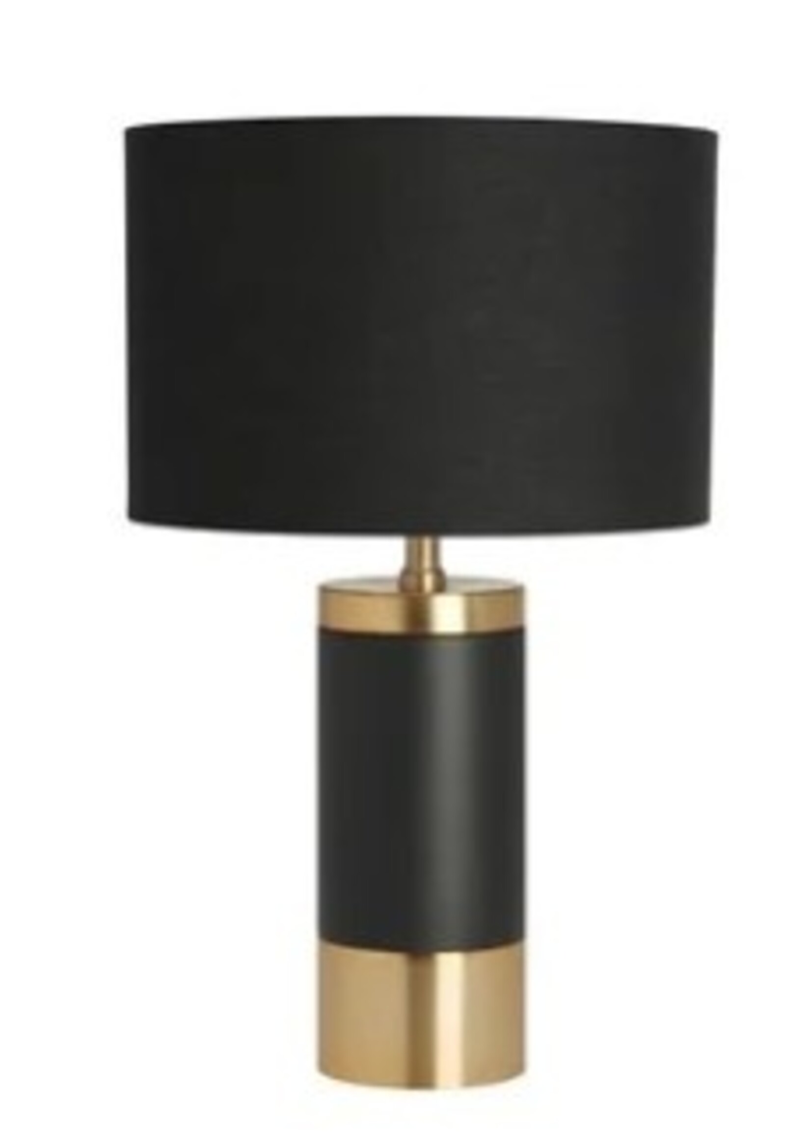 Loris Column Brass & Black Lamp * Aticulating Shade * 22.25" H