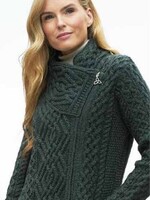 British & Irish Imports Liffey Cable Knit Z4631 * Green * Medium