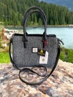 Patrick King Harris Tweed Double Handle Tote * Grey