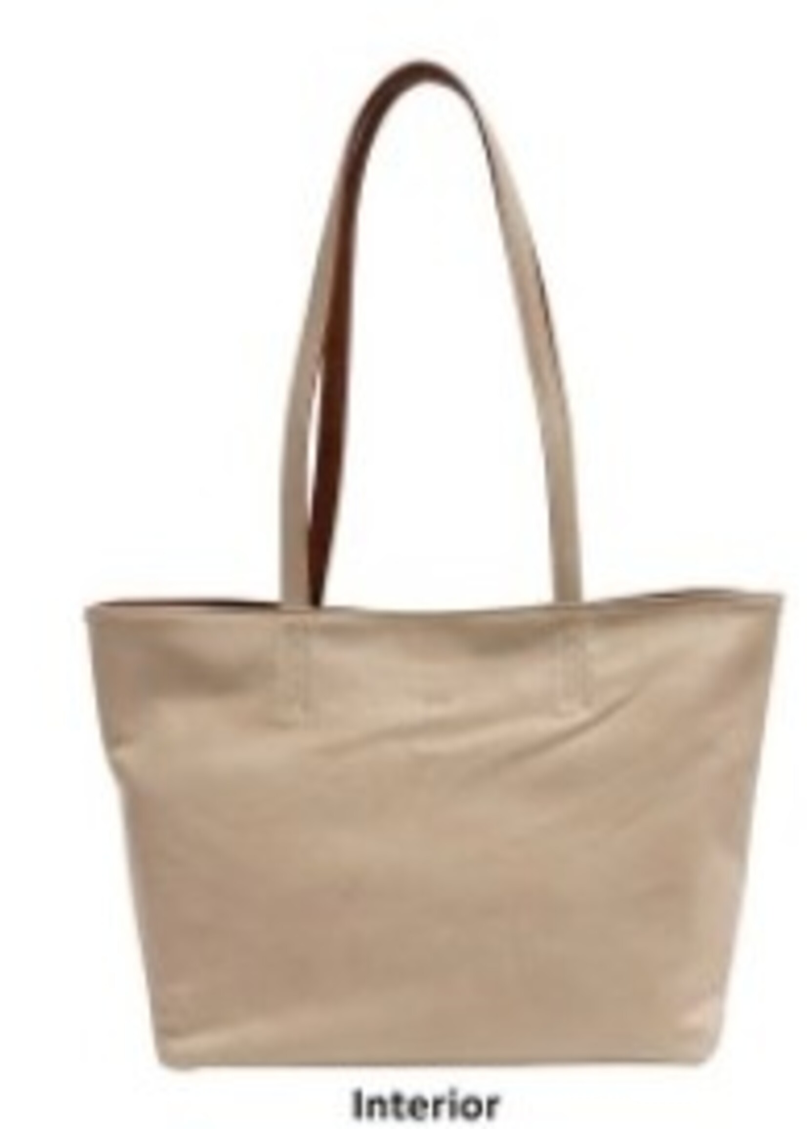 SQ Brooke Two in ONe Reversible Tote * Camel & Almond Milk
